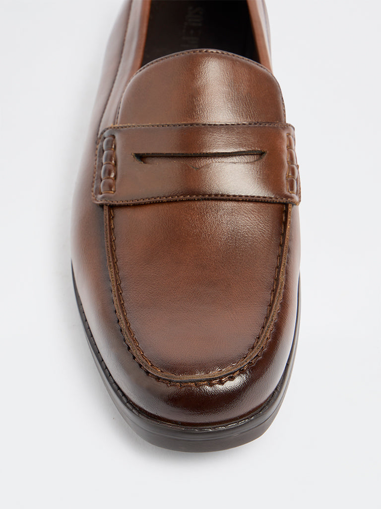 SOLEPLAY Brown Penny Loafers