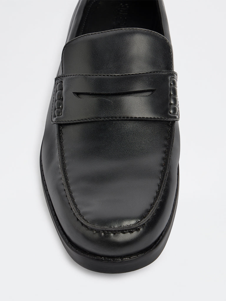 SOLEPLAY Black Penny Loafers