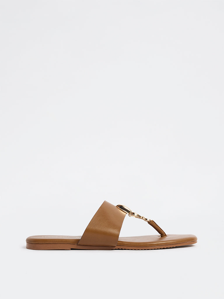 LUNA BLU Tan Metallic-Detailed Slides