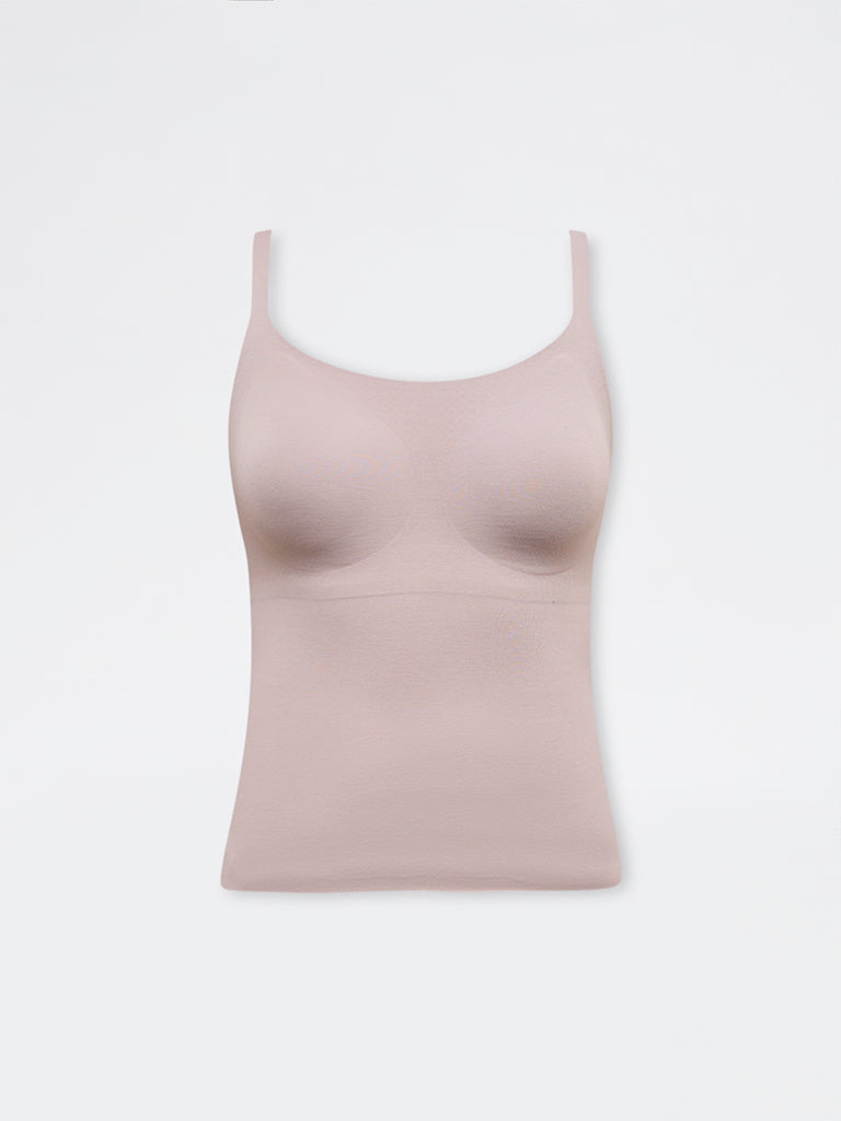 Wunderlove Beige Invisible Cotton-Blend Camisole