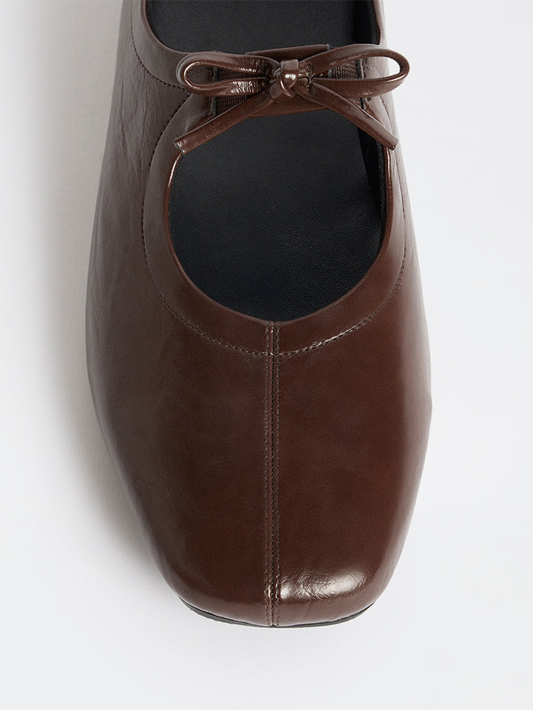 LUNA BLU Dark Brown Mary Jane Shoes