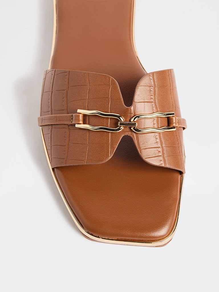 LUNA BLU Tan Hardware-Detailed Slides