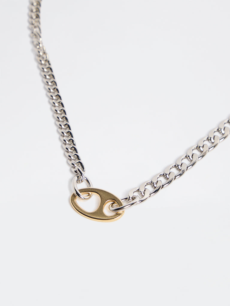 Westside Accessories Gold and Silver Link Chain Necklace