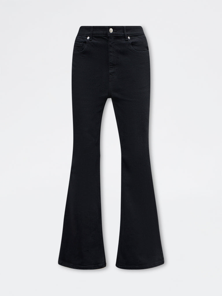 LOV Black High-Rise Bootcut Jeans