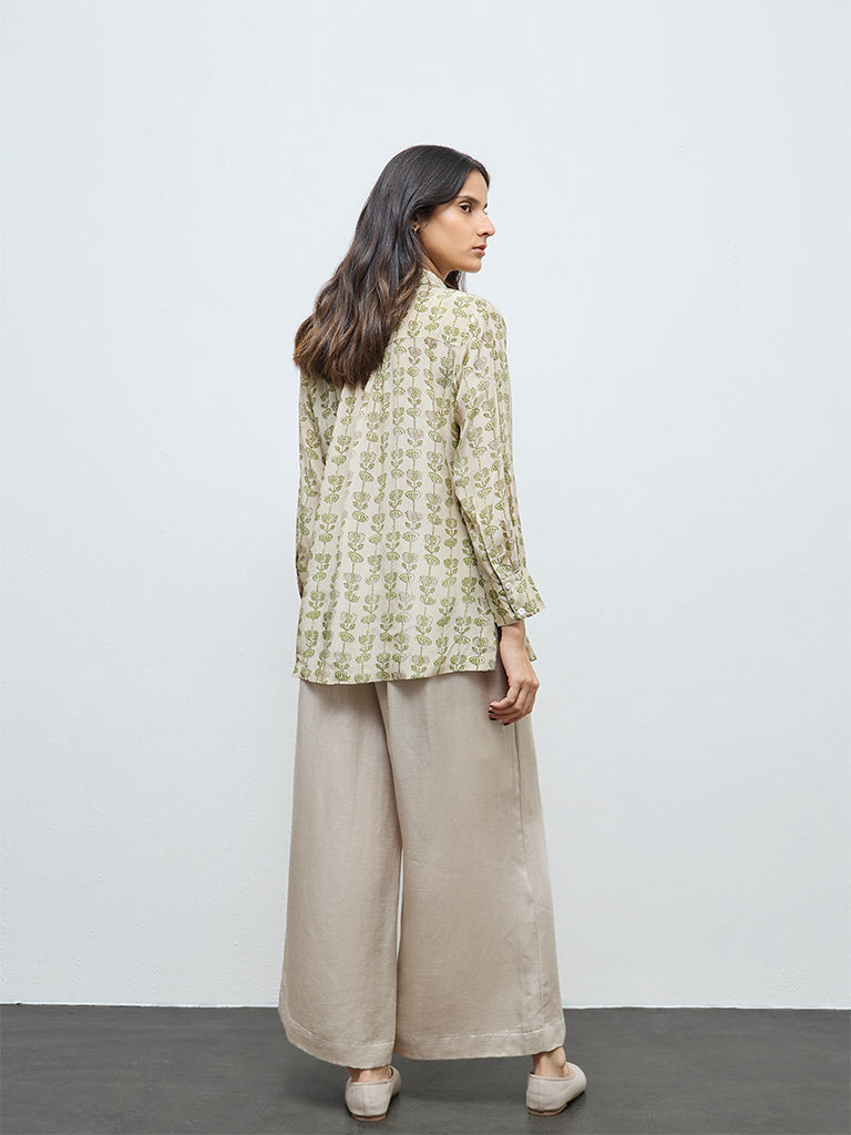 Zuba Green Floral Tunic