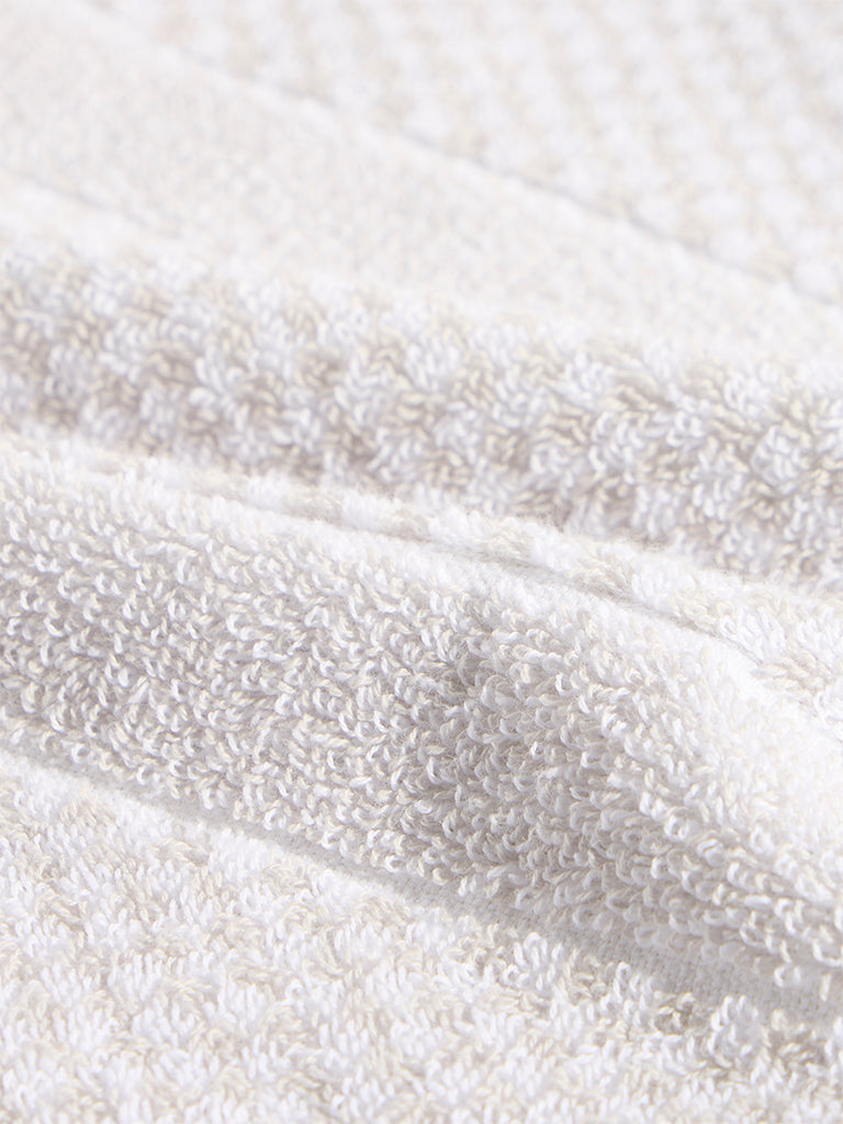 Westside Home Taupe Popcorn Textured Hand Towel