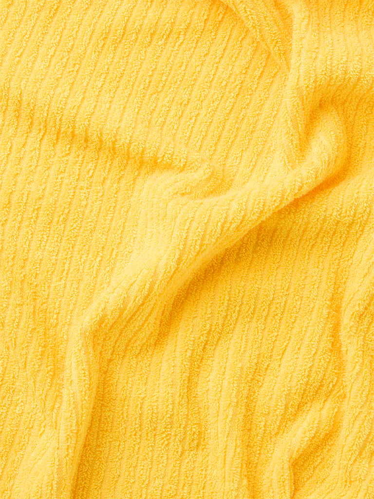 Westside Home Yellow Self-Striped Bath Towel