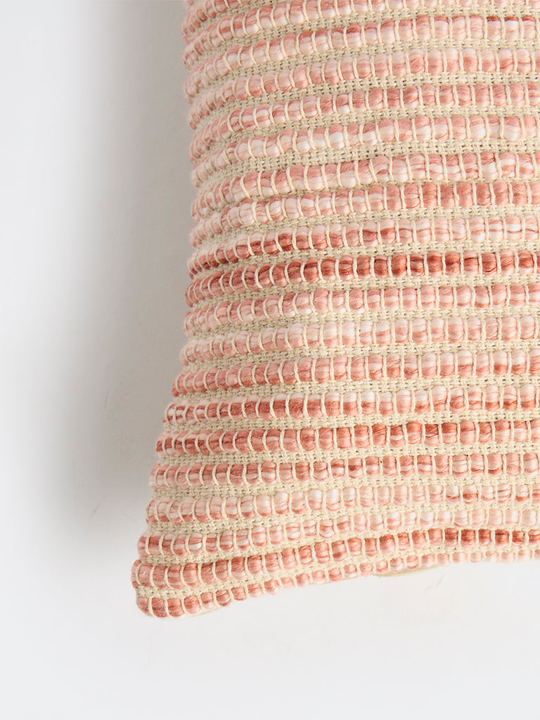 Westside Home Pink Graded Striped Cushion Cover