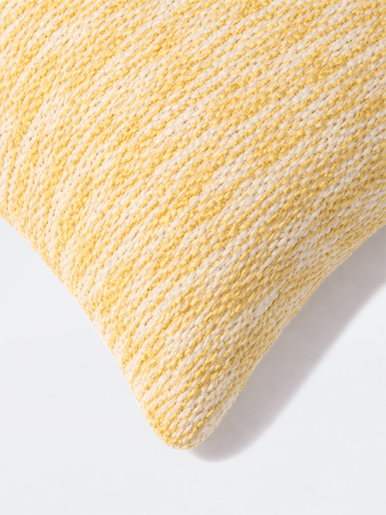 Westside Home Yellow Woven Textured Cusion Cover