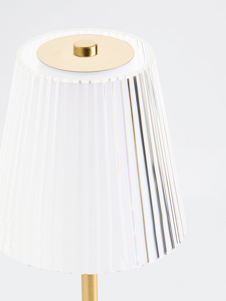 Westside Home Gold Frilled Table Lamp