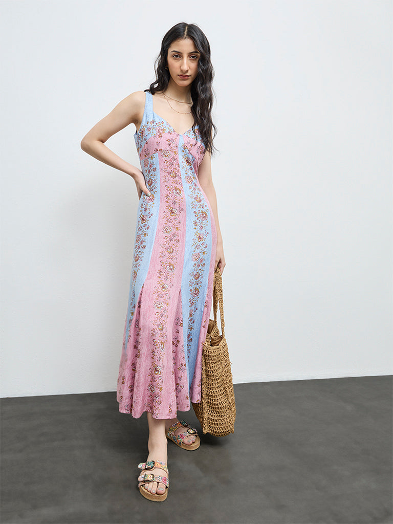 Buy Bombay Paisley Multicolour Botanical Design Cotton A-Line Dress from Westside Buy Bombay Paisley Multicolour Botanical Design Cotton A-Line Dress from Westside