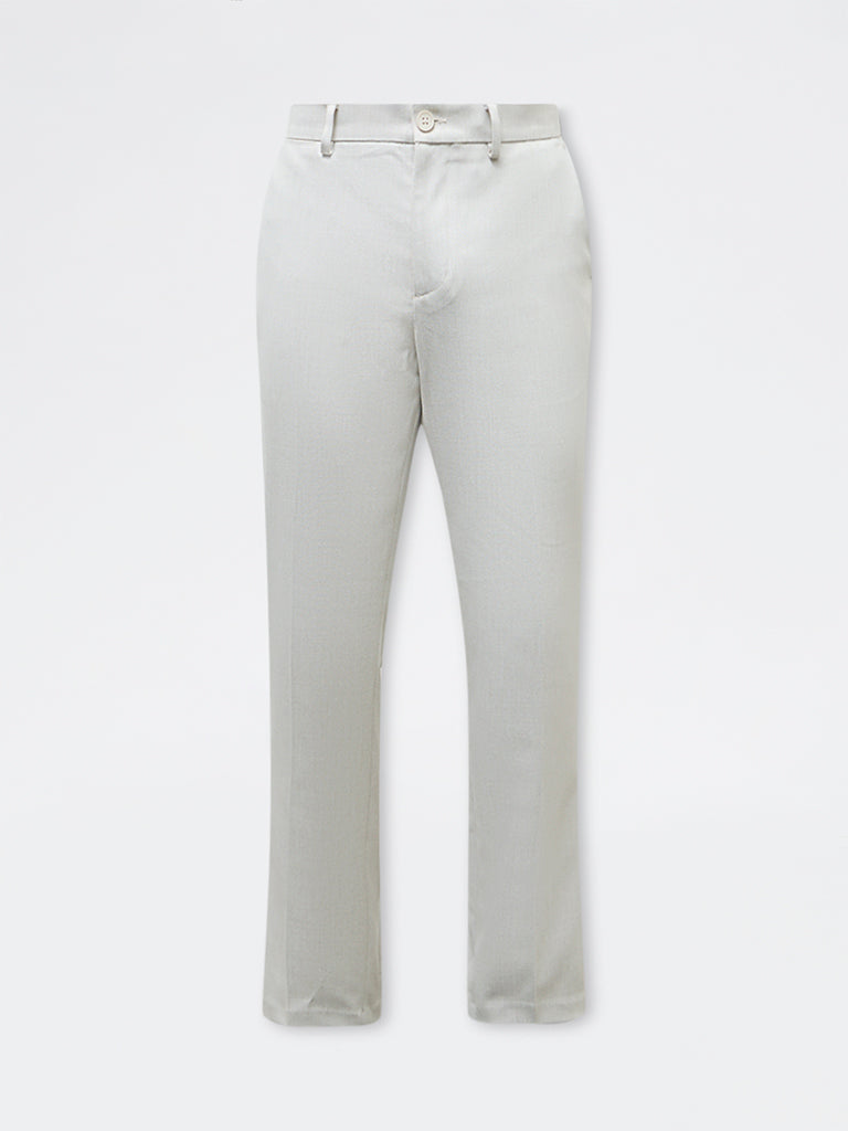 Ascot Light Beige Relaxed-Fit Mid-Rise Chinos