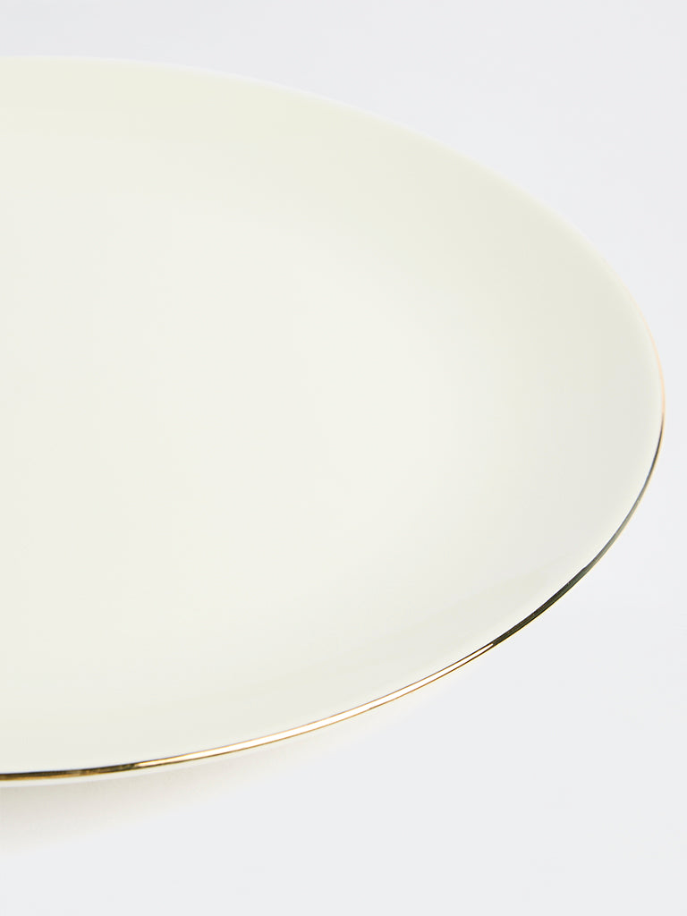 Westside Home White Dinner Plate
