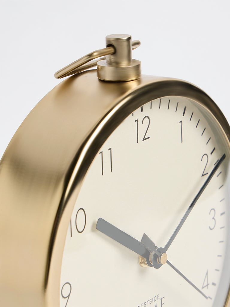 Westside Home Gold Round Table Clock