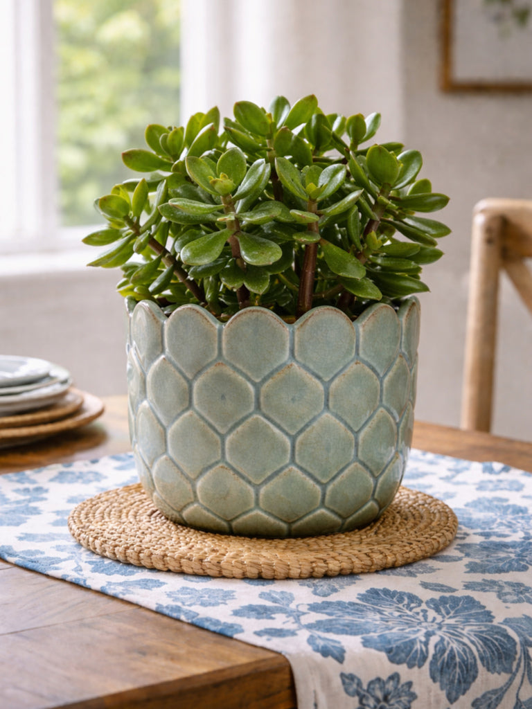 artichoke planter pot Buy Westside Home Green Artichoke Ceramic Planter from Westside