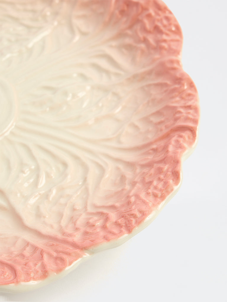 Westside Home Light Pink Cabbage Textured Side Plate
