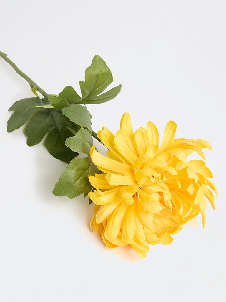 Westside Home Yellow Artificial Chrysanthemum Flower