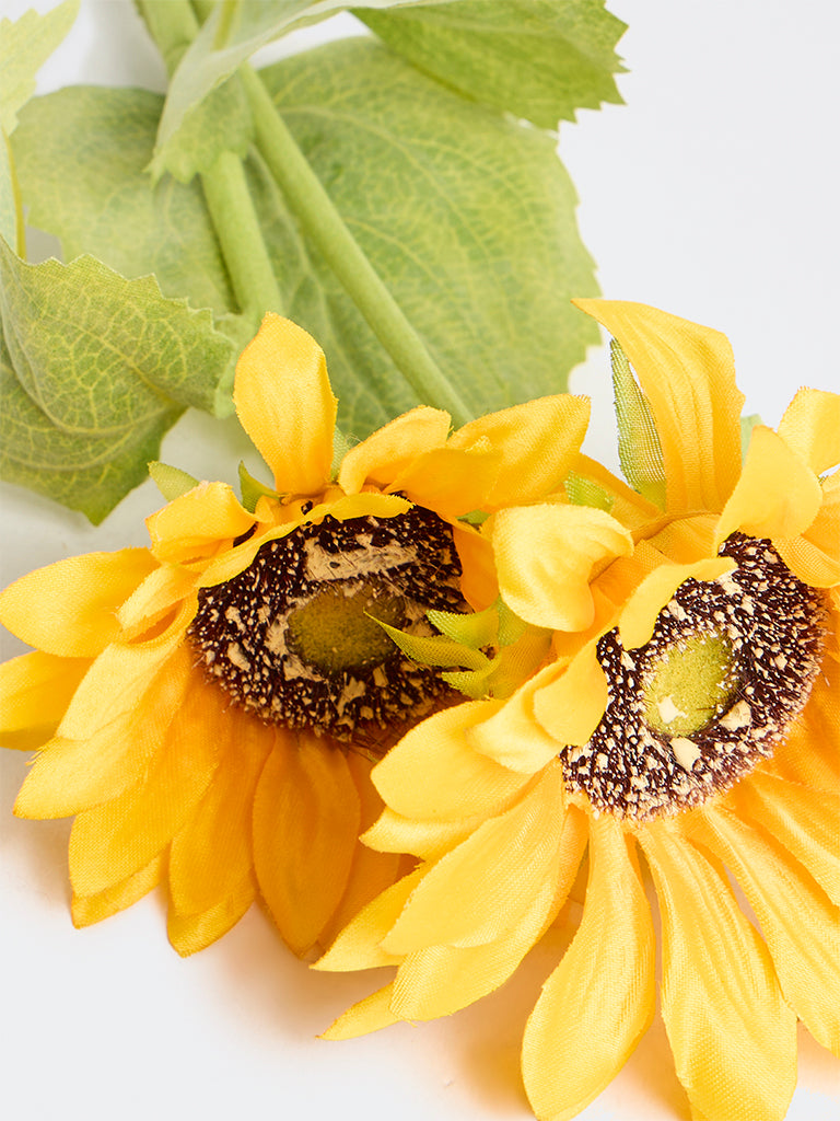 Westside Home Yellow Artificial Sunflower Stem