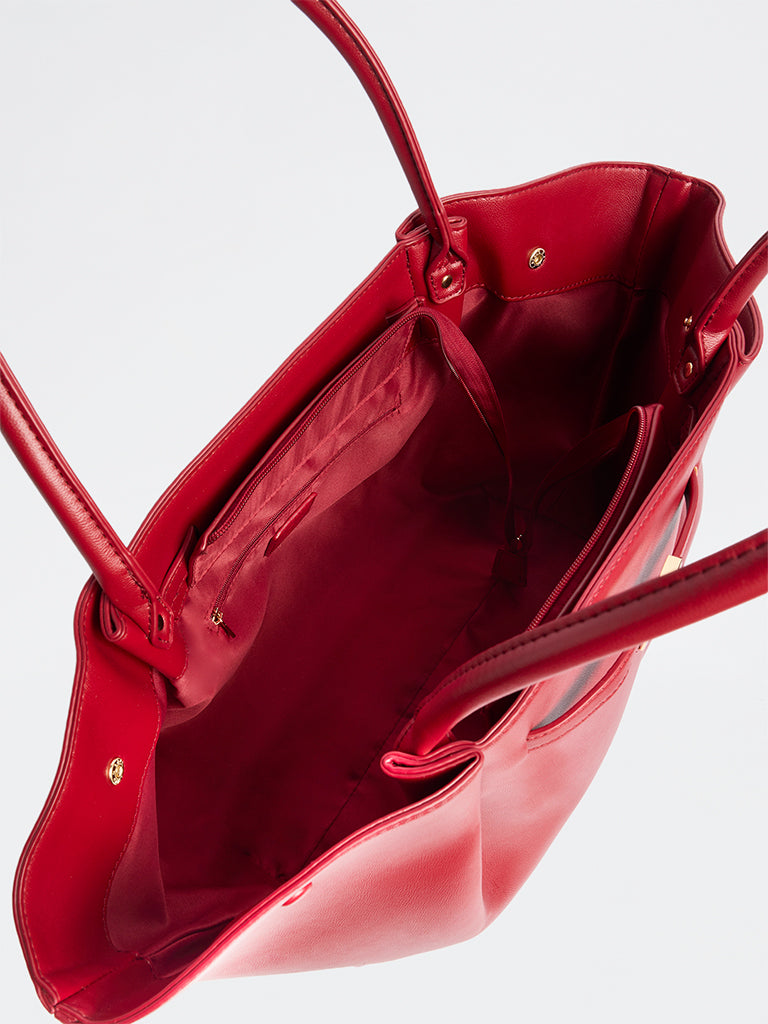 Westside Red Oversized Tote Bag