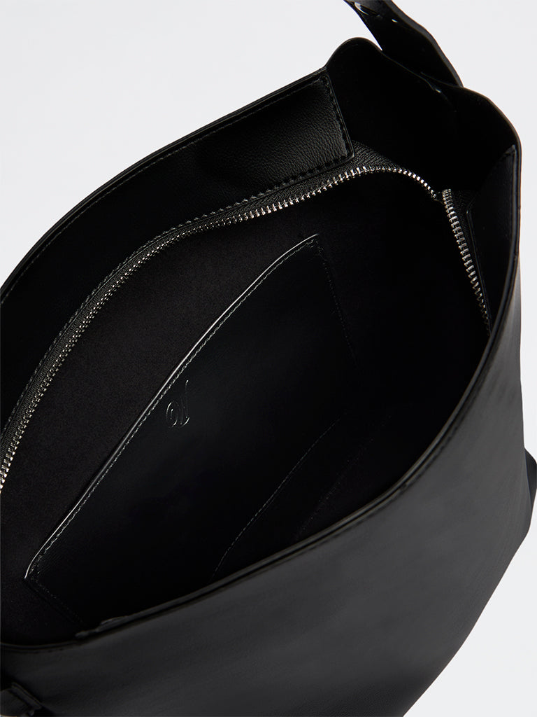 Westside Black Studded Shoulder Bag