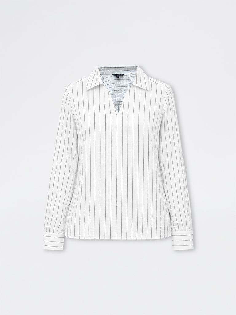 Wardrobe White Striped Blouse