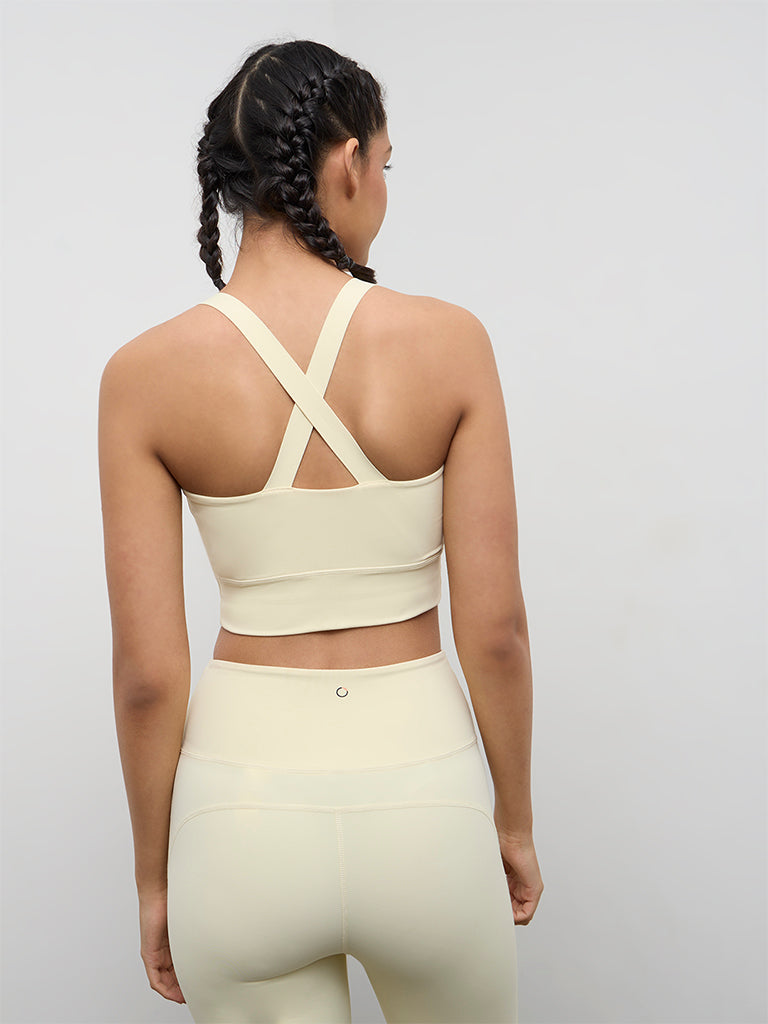 Nuoflexx Lemon Yellow Padded Sports Bra