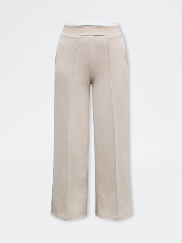 Nuoflexx Beige High-Rise Pants