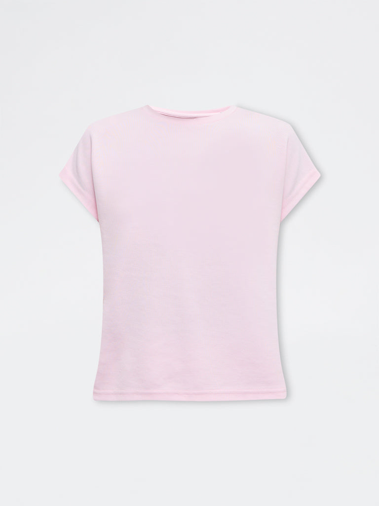 Nuoflexx Pink Solid T-Shirt