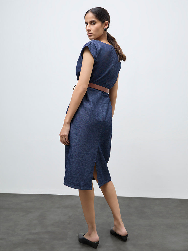 Wardrobe Navy A-Line Dress
