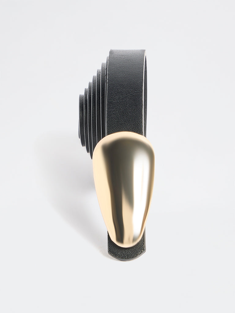 Westside Accessories Black Droplet Buckle Belt