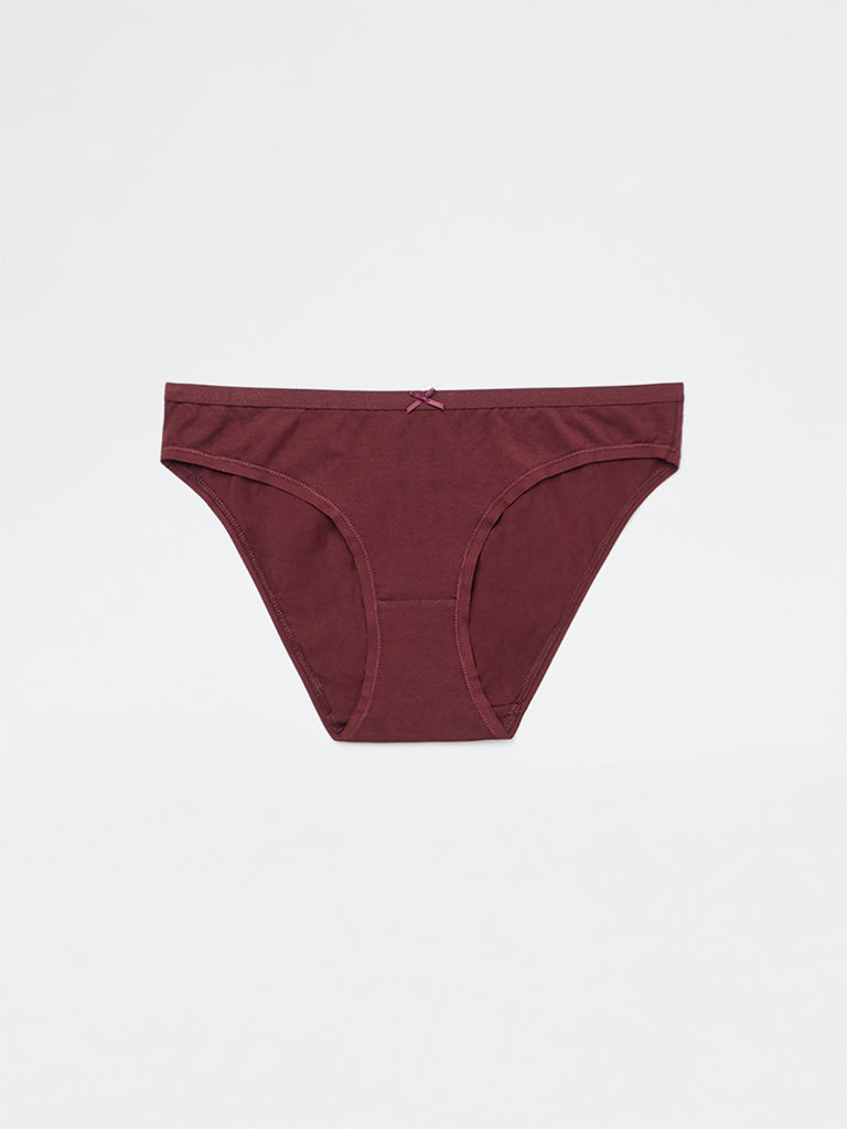 Wunderlove 3-Pack Cotton-Blend Bikini Briefs