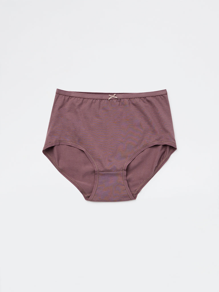 Wunderlove 3-Pack Printed Hi-Rise Cotton-Blend Briefs