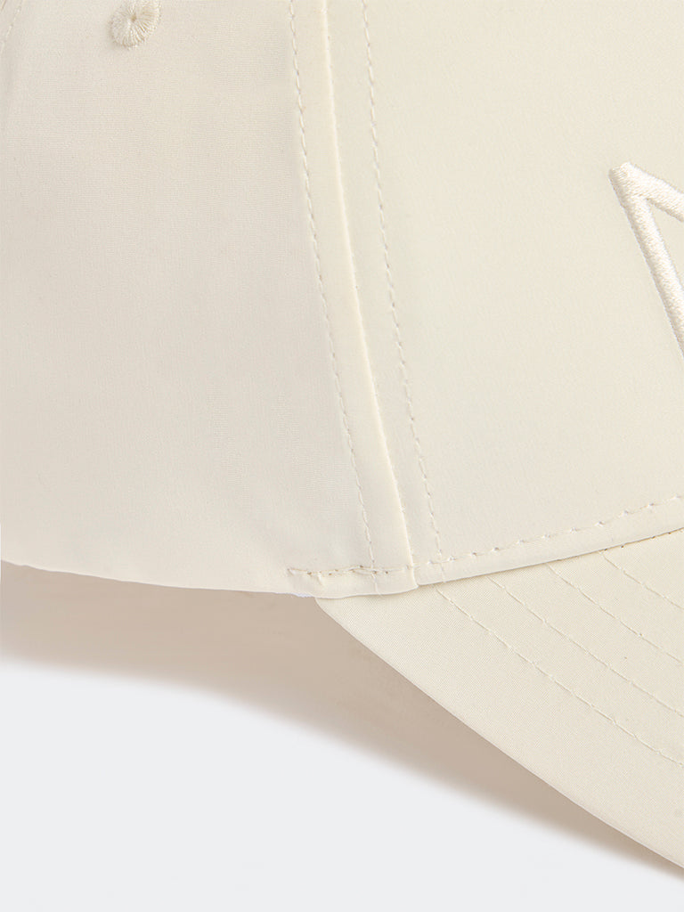 Westside Accessories Ivory Text Design Cap