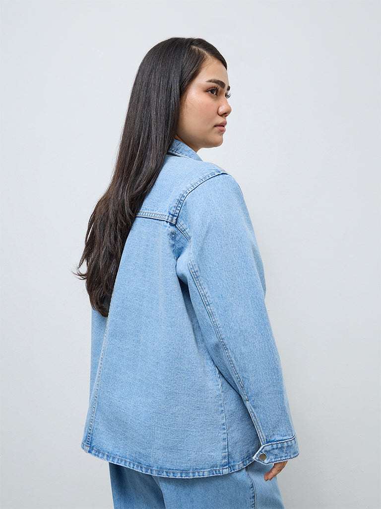 Gia Blue Washed Denim Jacket