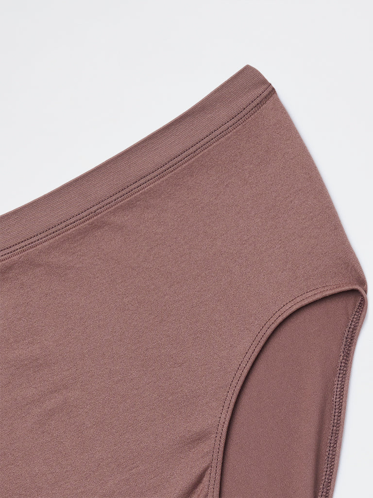 Wunderlove Brown Seam-Free Full Briefs