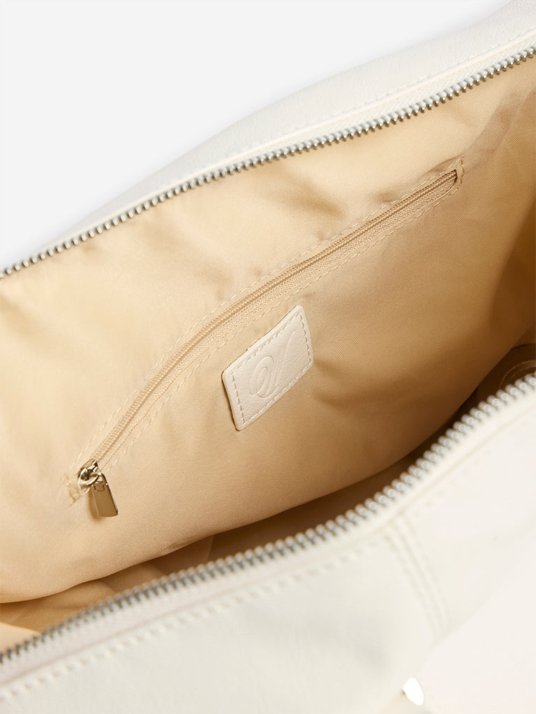 Westside White Satchel Bag