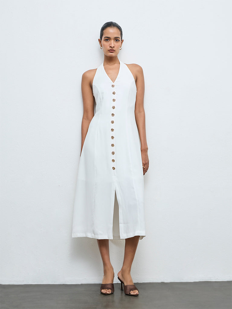 Buy Wardrobe White A-Line Dress from Westside Buy Wardrobe White A-Line Dress from Westside
