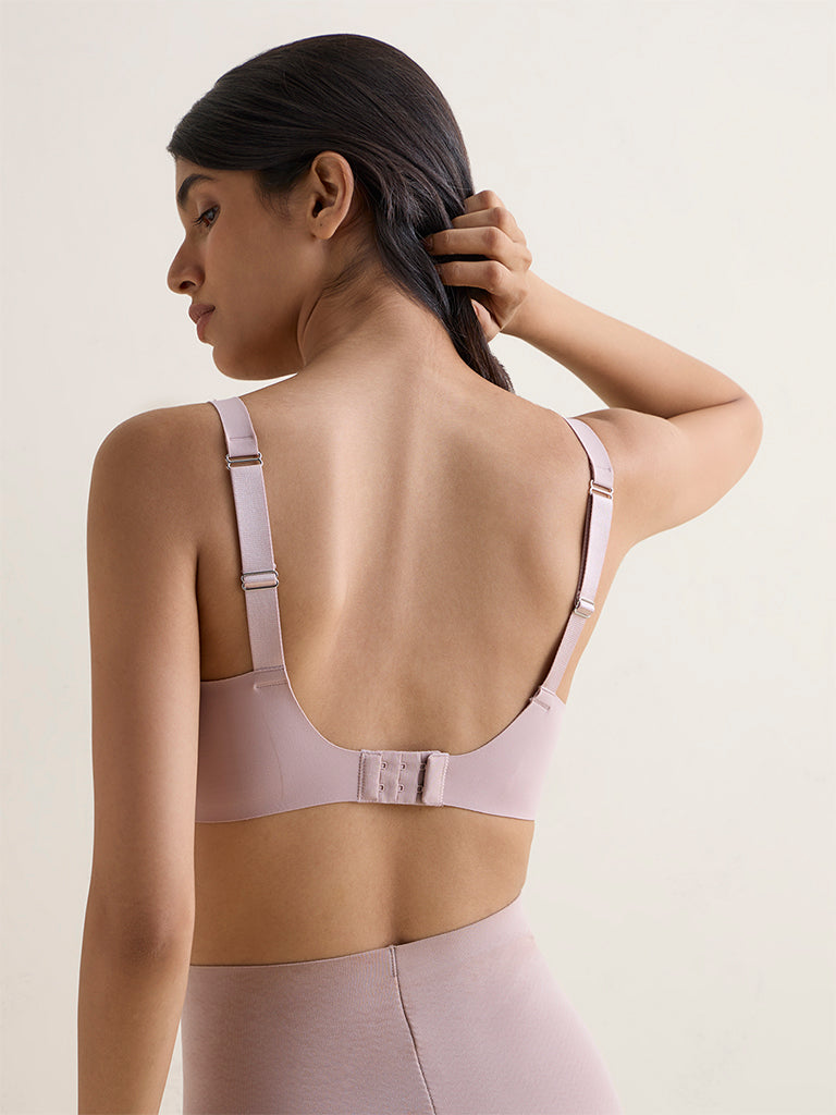 Wunderlove Light Mauve Invisible Full Coverage Padded Bra