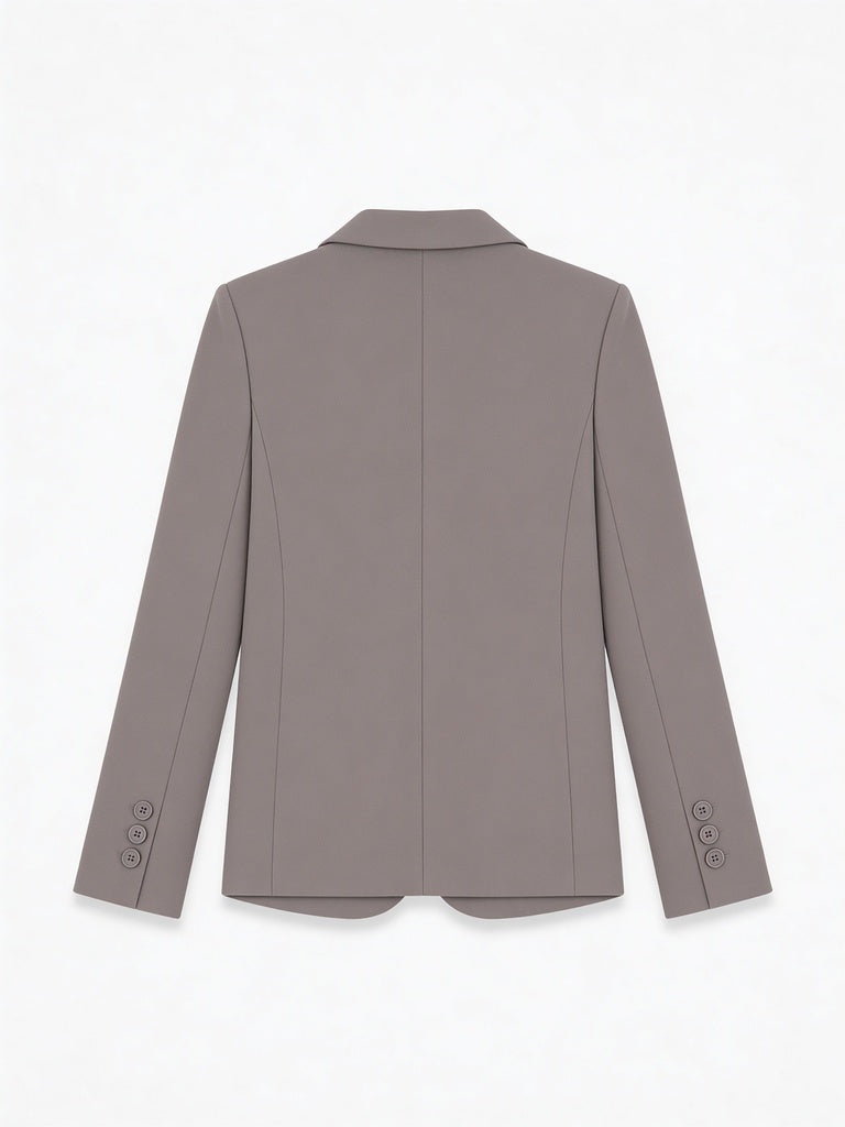 Wardrobe Beige Solid Blazer