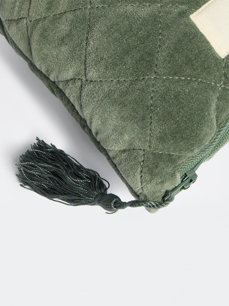 Westside Home Olive Quilted Pouch