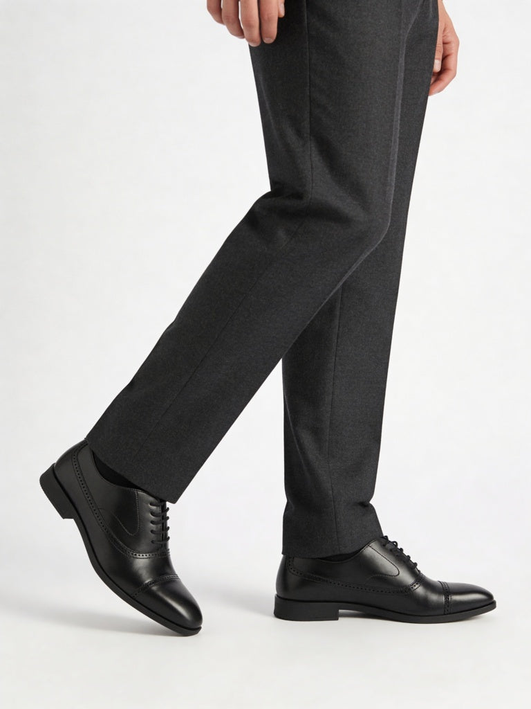 SOLEPLAY Black Oxford Shoes