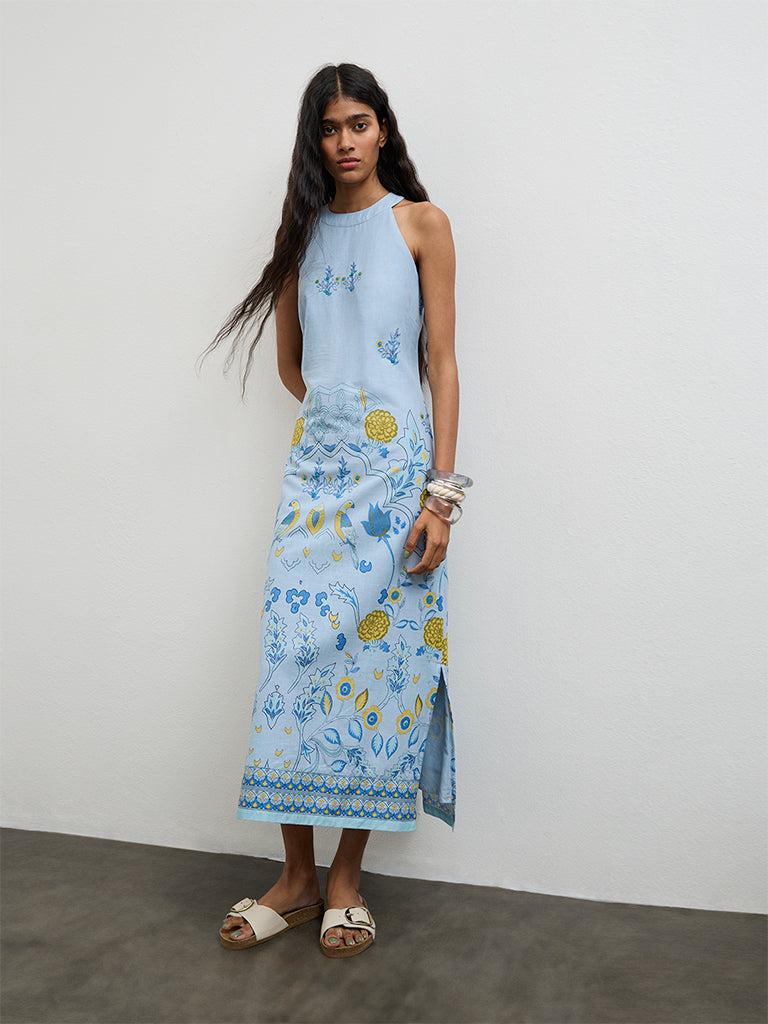 Buy Bombay Paisley Blue Floral Printed Cotton Straight Dress from Westside Buy Bombay Paisley Blue Floral Printed Cotton Straight Dress from Westside