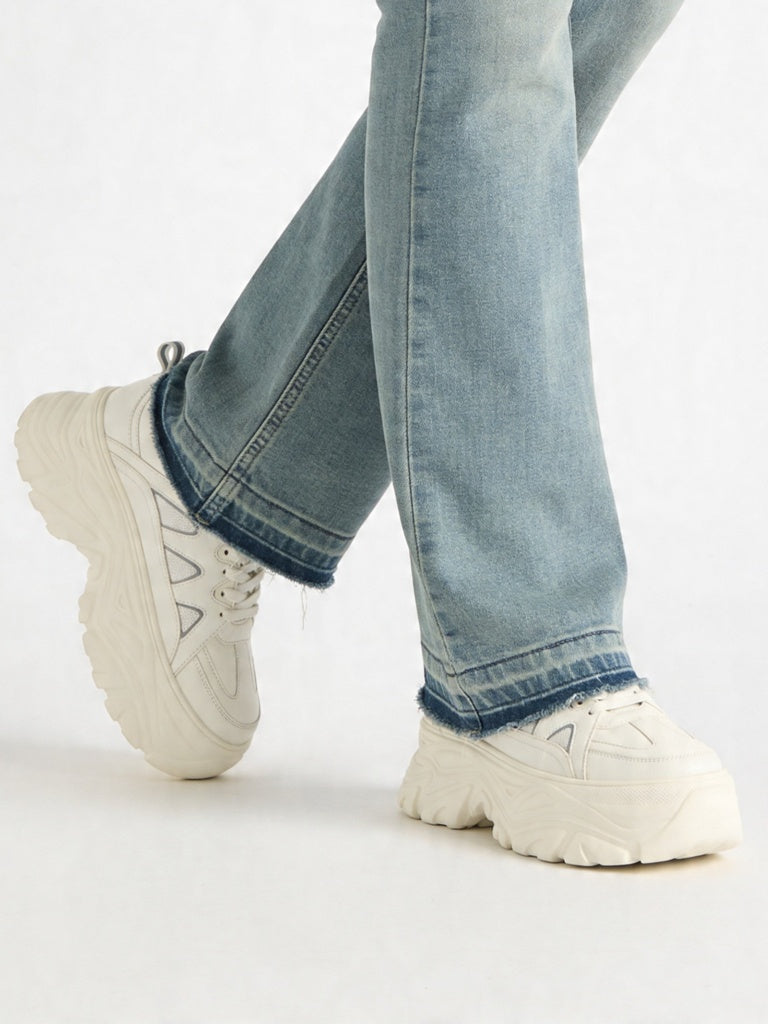LUNA BLU White Chunky Sneakers