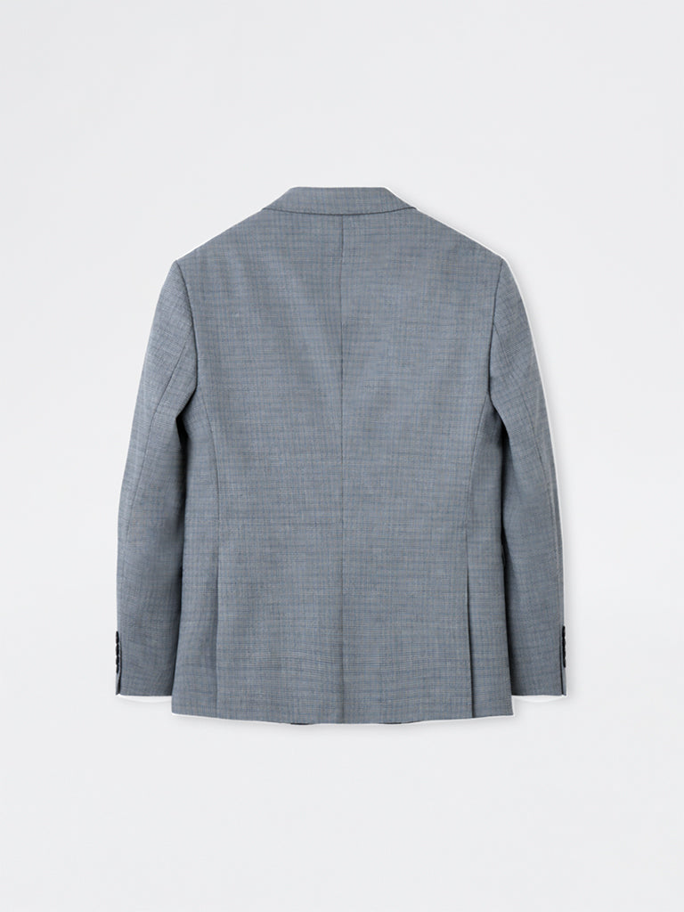 WES Formals Dark Grey Slim-Fit Blazer