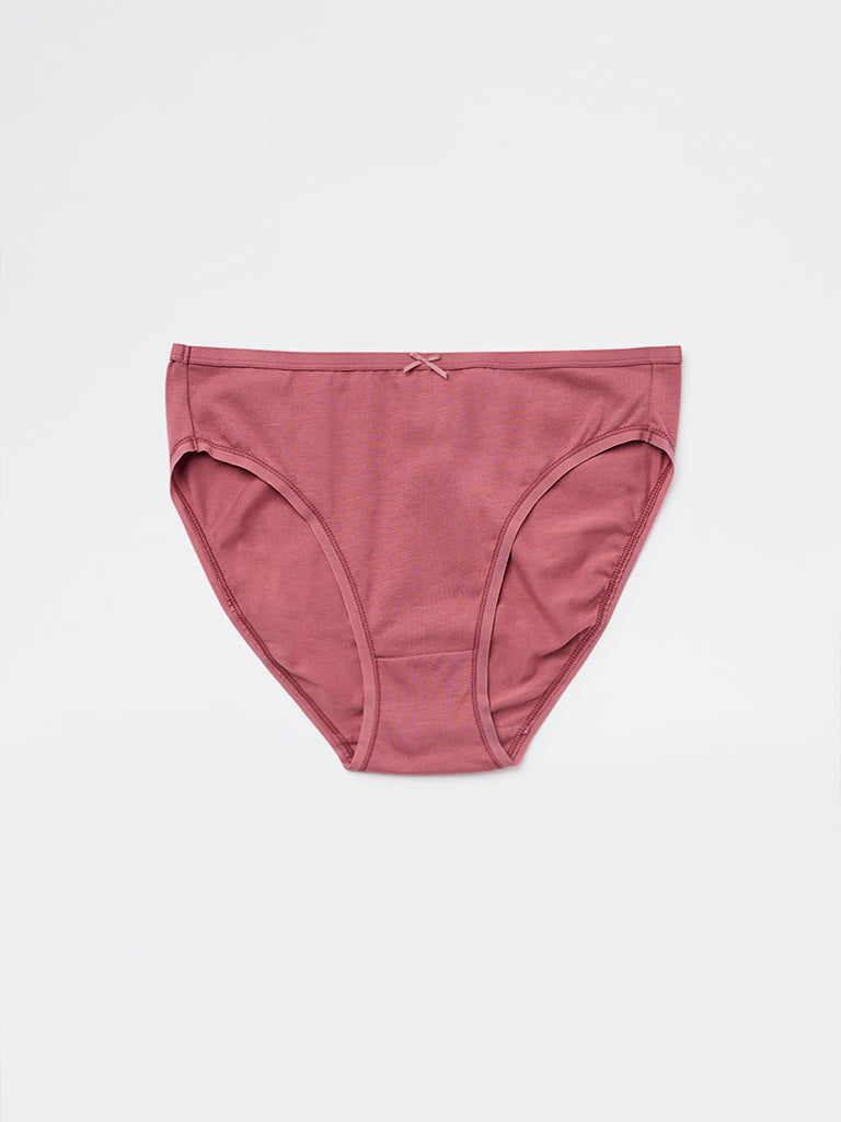 Wunderlove 3-Pack Printed Cotton-Blend Hi-Leg Briefs