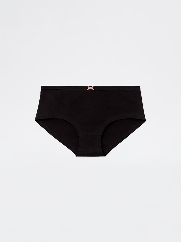 Wunderlove 3-Pack Light Animal Printed Low-Rise Cotton-Blend Briefs