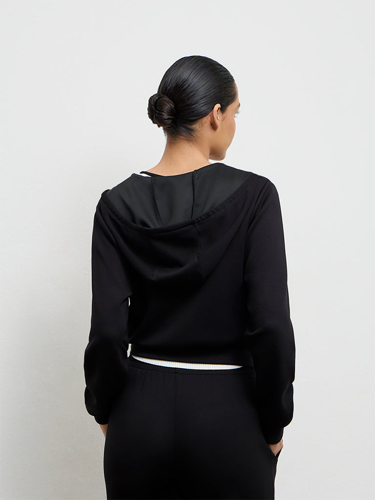Nuoflexx Black Hooded Jacket