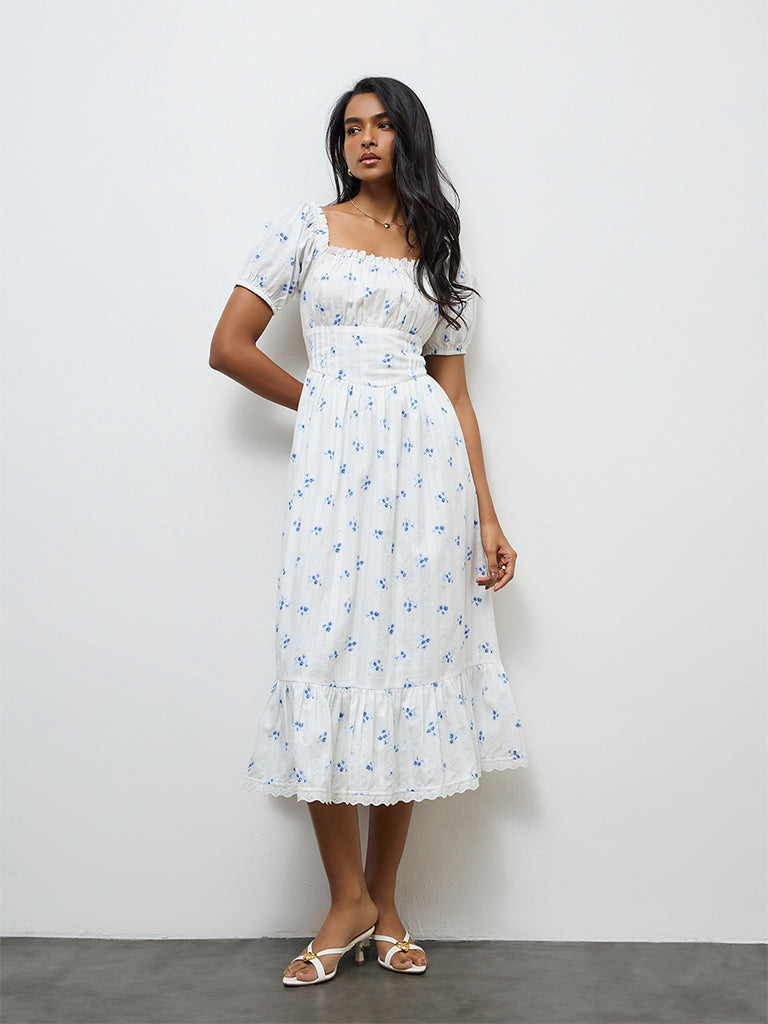 cotton dress westside Buy Bombay Paisley Orange Striped Cotton-Blend A-Line Dress from Westside