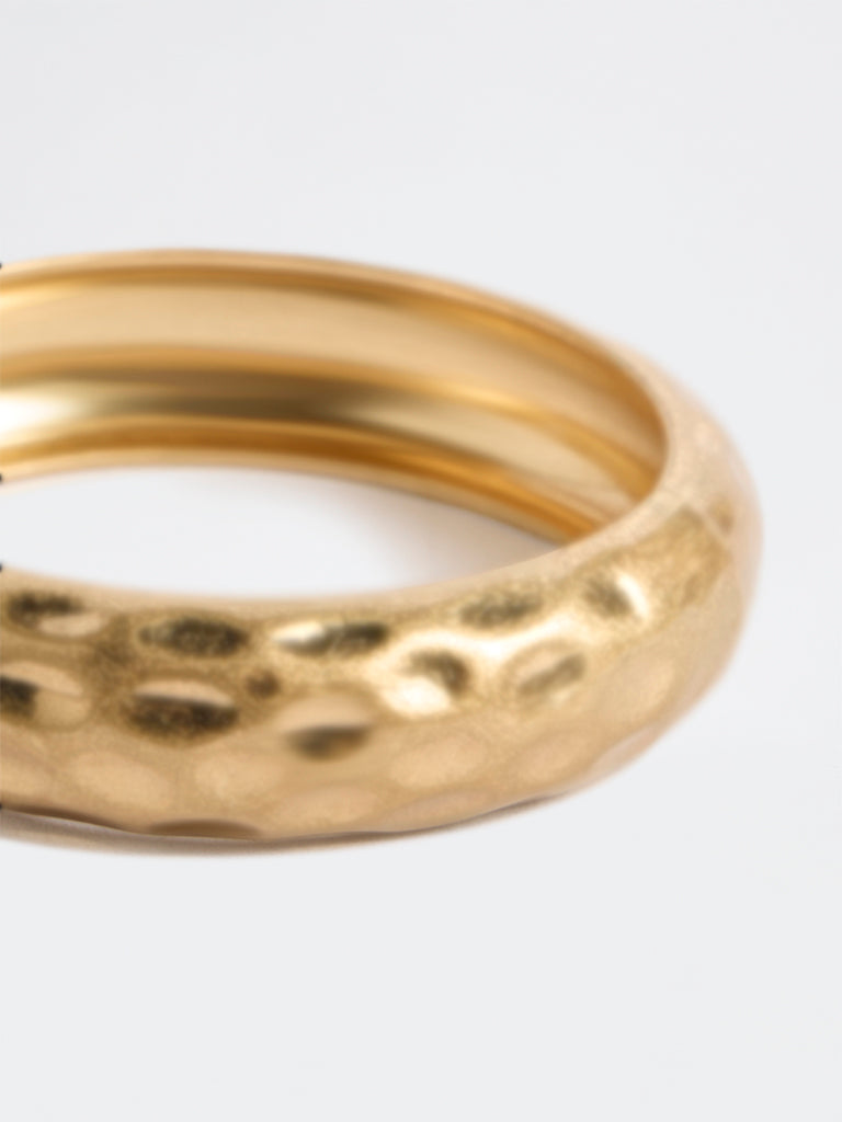 Westside Accessories Gold Hammered Cuff Bracelet