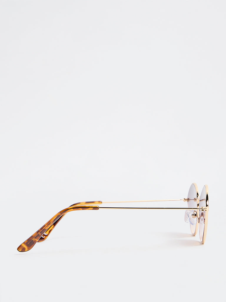 Westside Accessories Gold Angular Sunglasses